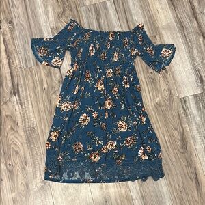 Floral Blue Women’s Mini Dress